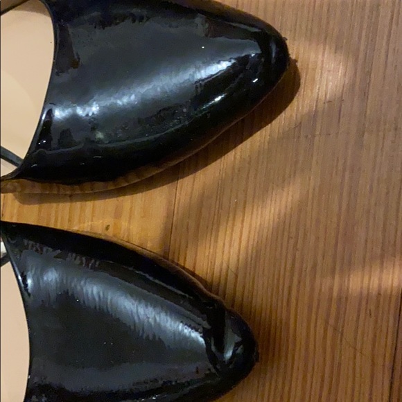 nwot pointed black shiny flats - Picture 5 of 5